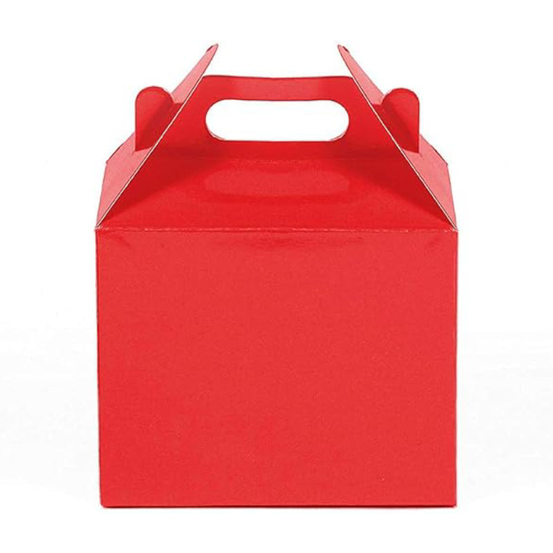 ABI Medium Biodegradable Kraft/Craft Favor Boxes - Red