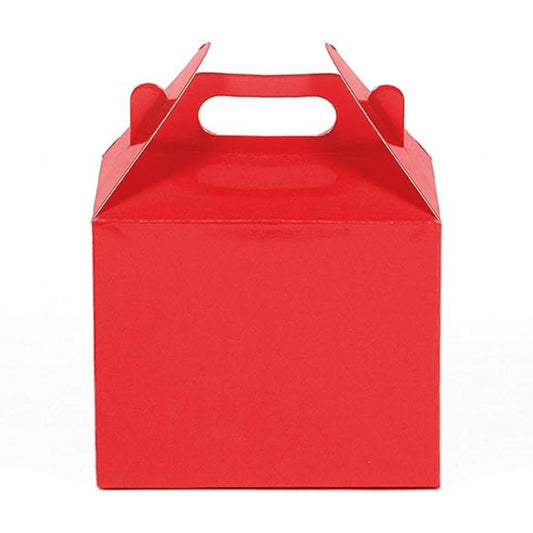 Cajas de regalo biodegradables medianas de papel kraft o para manualidades de ABI, color rojo