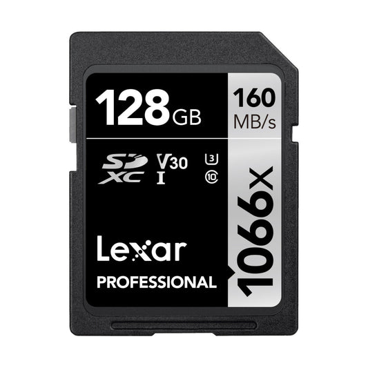 Tarjeta de memoria Lexar Professional SDXC 1066x UHS-I de 128 GB