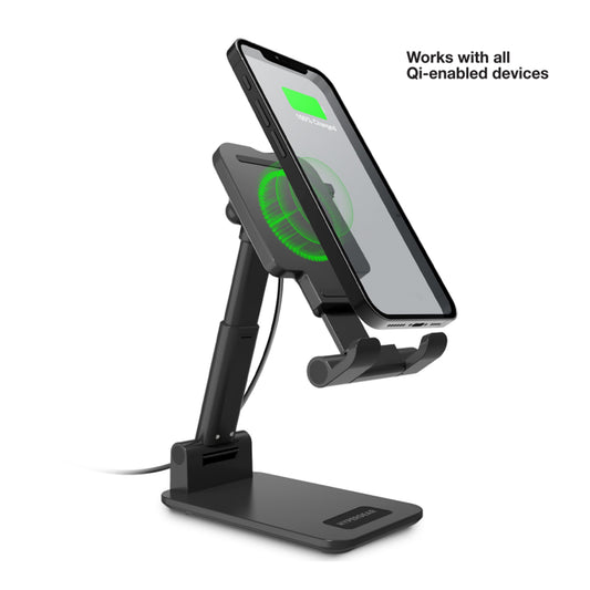 HyperGear Power Fold 10W Wireless Charging Stand - Black