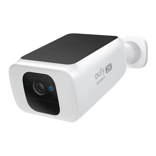 Cámara de seguridad inalámbrica eufy T81241W1 SoloCam S40 para exteriores, 2K, HD, con foco y visión nocturna, color blanco y negro