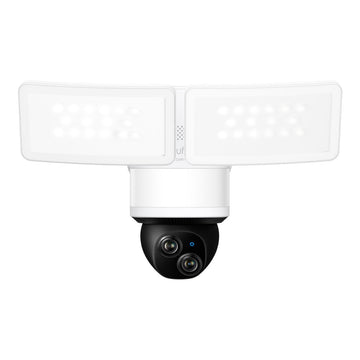Eufy Security E340 Floodlight Outdoor Pan & Tilt Dual Camera - White