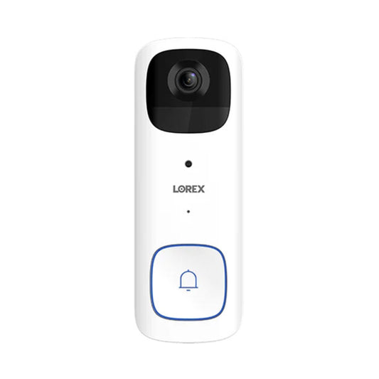 Lorex B463AJD-E 2K QHD Wi-Fi Battery-Powered Video Doorbell - White