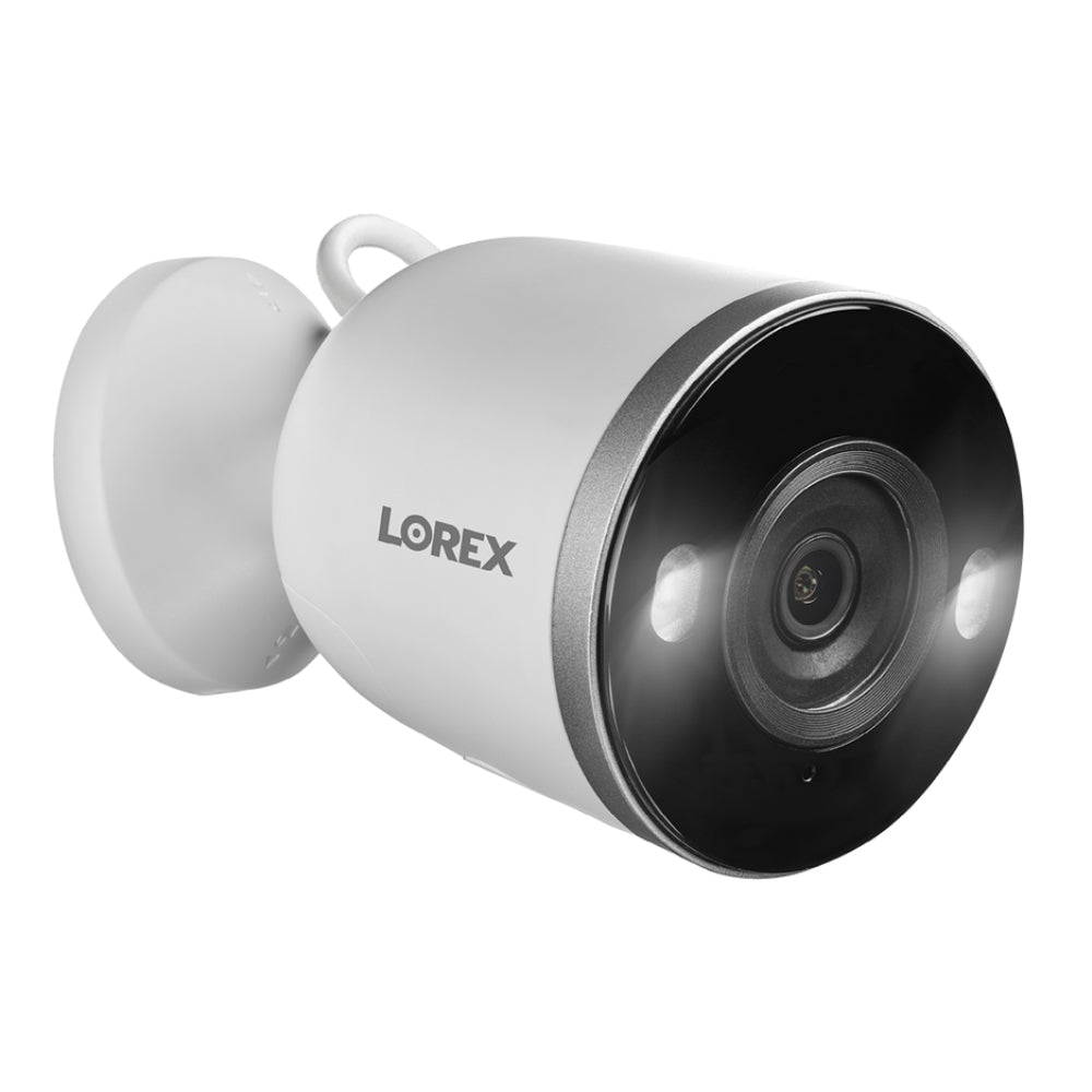 Cámara de seguridad Wi-Fi para interiores y exteriores Lorex 2K Spotlight, color negro y blanco