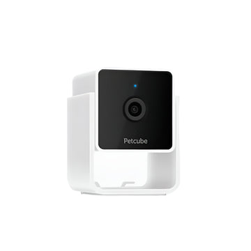 Petcube CAM Smart HD Pet Camera with a 24/7 Online Vet - White/Black