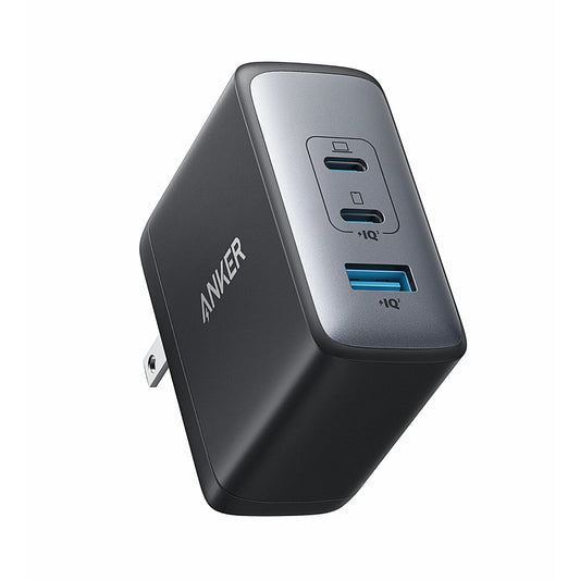 Cargador de pared Anker 736 Nano II GaN con 3 puertos USB y 100 W, color negro