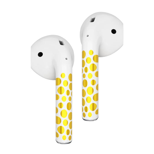 ROCKMAX AirPods (2nd Generation) Skin, Gold Polka Dot