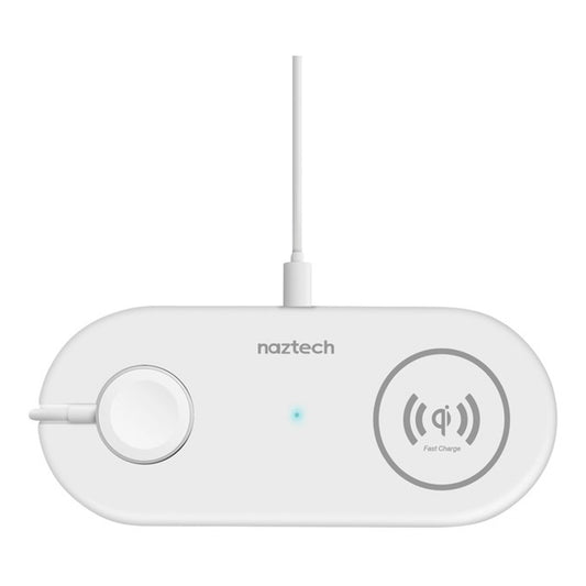 Naztech Power Pad Duo Qi Wireless Fast Charger - White