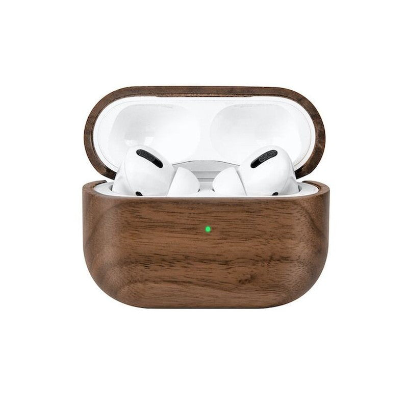 Estuche de carga protector CS Woodcessories para Apple Airpods Pro - Nogal