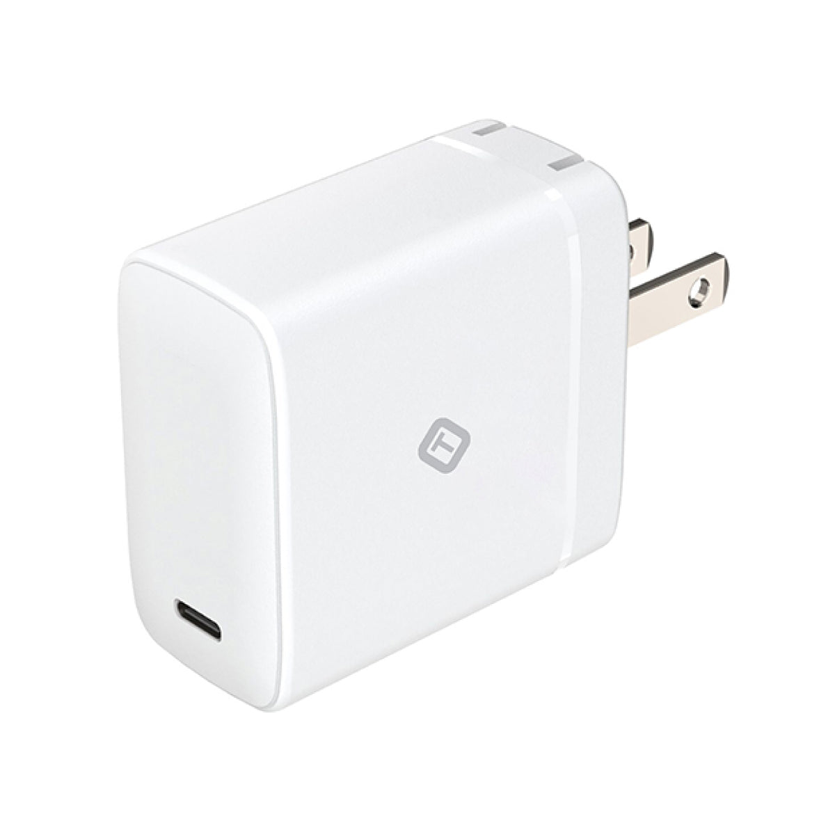 Cargador de viaje USB-C GaN de 65 W de Tekya, color blanco