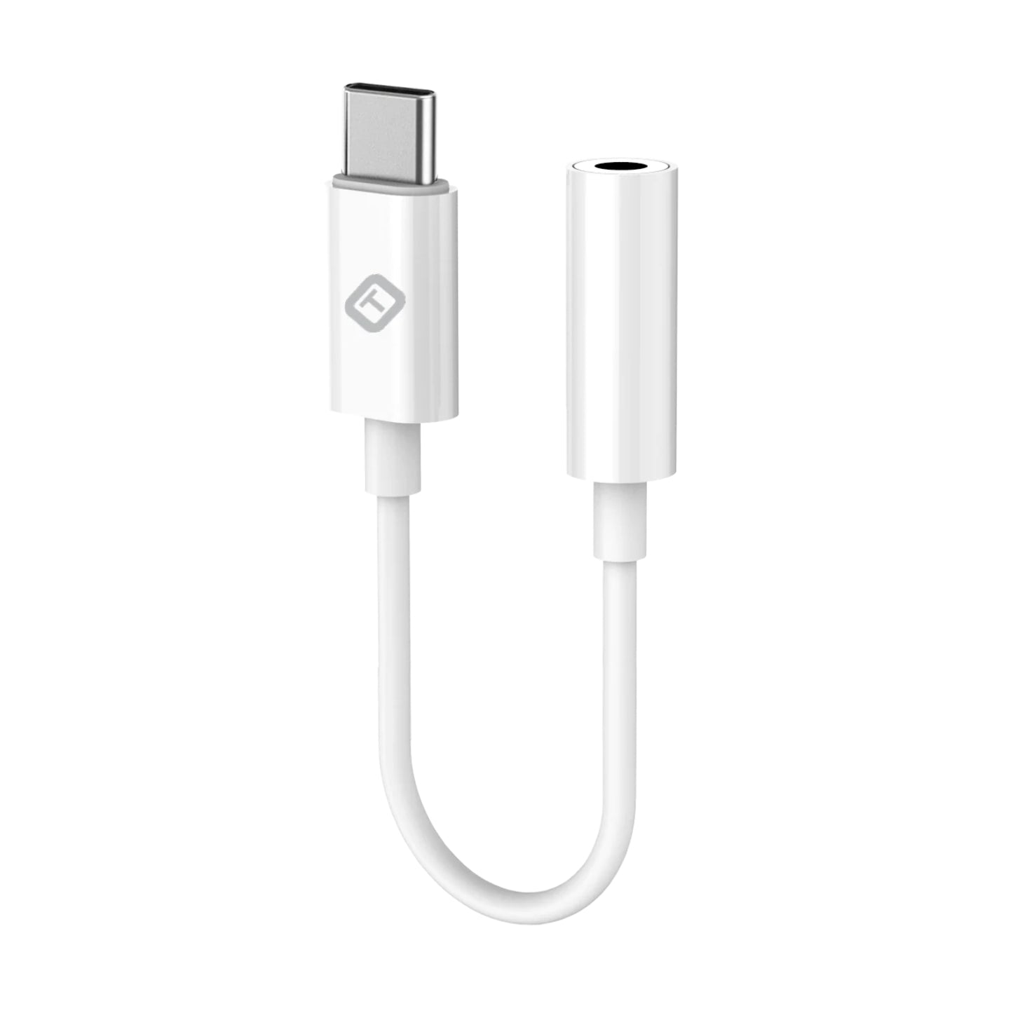 Adaptador de auriculares auxiliares USB-C a 3,5 mm de Tekya, color blanco