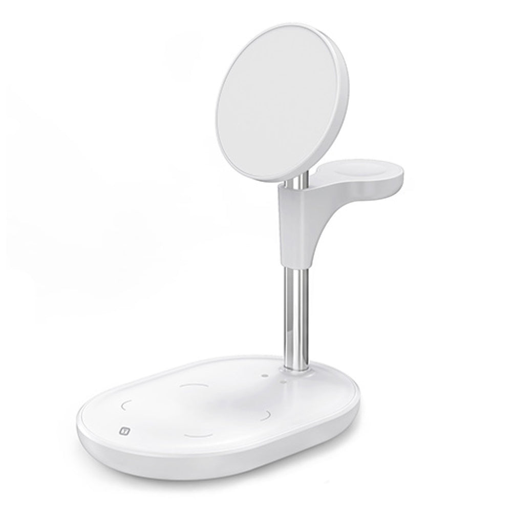 Tekya Qitek 3-in-1 Magnetic Wireless Charging Stand - White