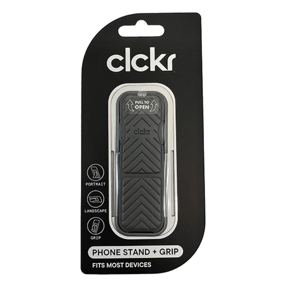 Clckr Universal Phone Stand & Grip - Gray