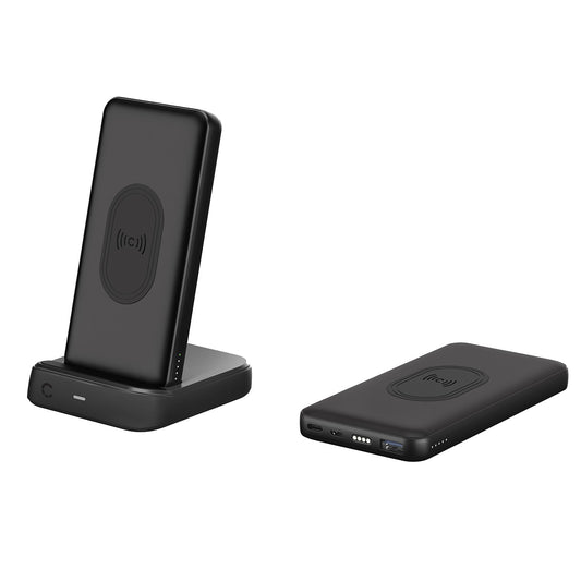 Cygnett ChargeUp Duo 10000mAh Wireless Power Bank and Charging Dock - Black