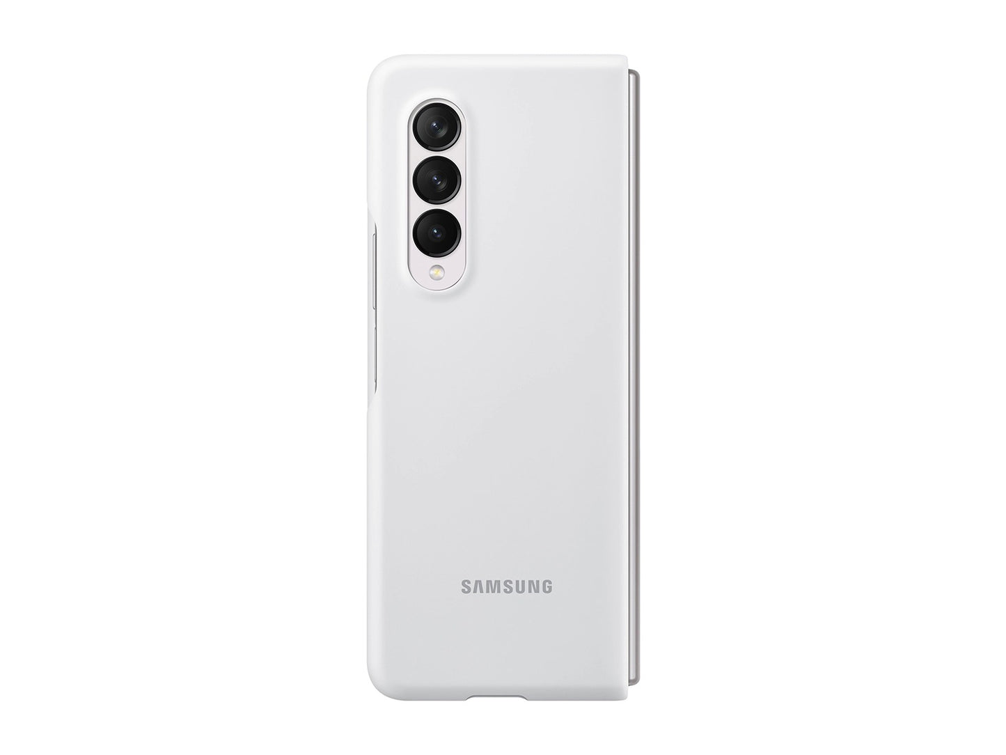 Funda de silicona Samsung para Galaxy Z Fold3 - Blanca