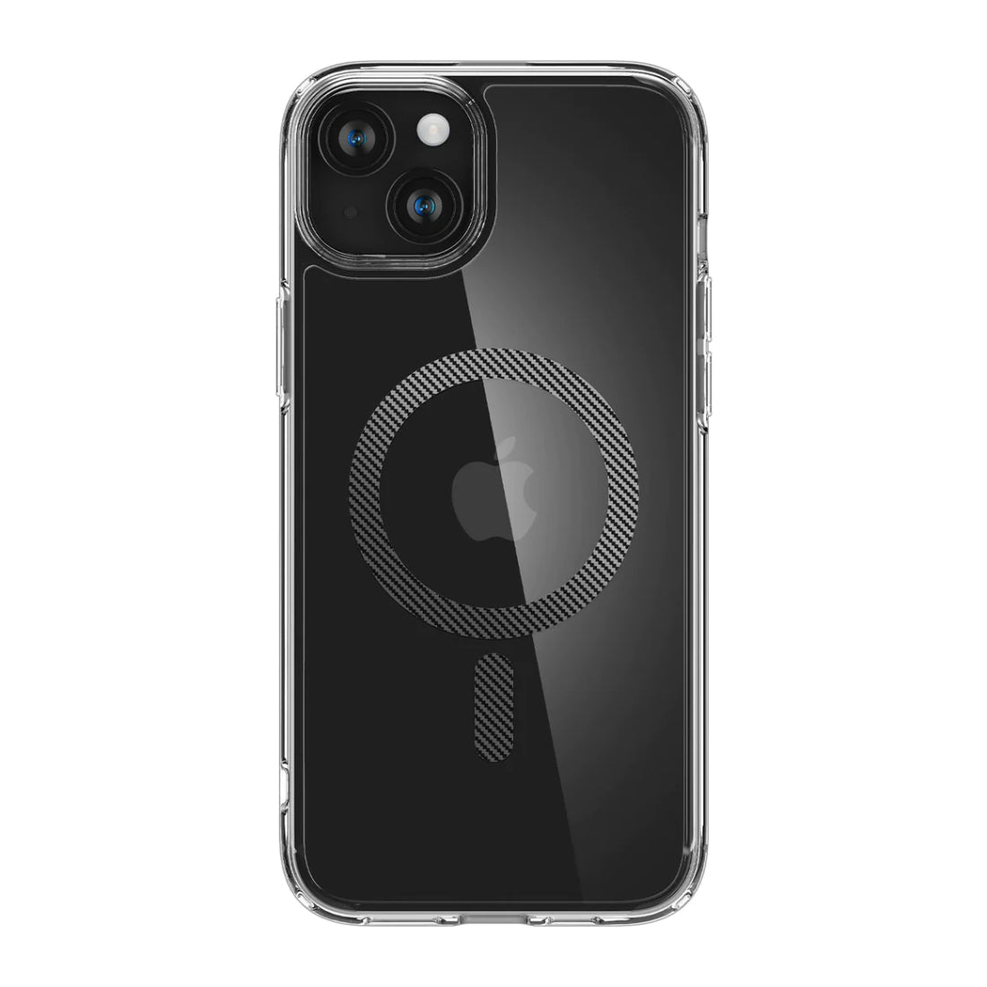 Funda híbrida Spigen Crystal para iPhone 15, color blanco