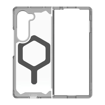Urban Armor Gear Plyo Pro Magnetic Case for 7.6" Samsung Galaxy Z Fold6 - Clear/Gray