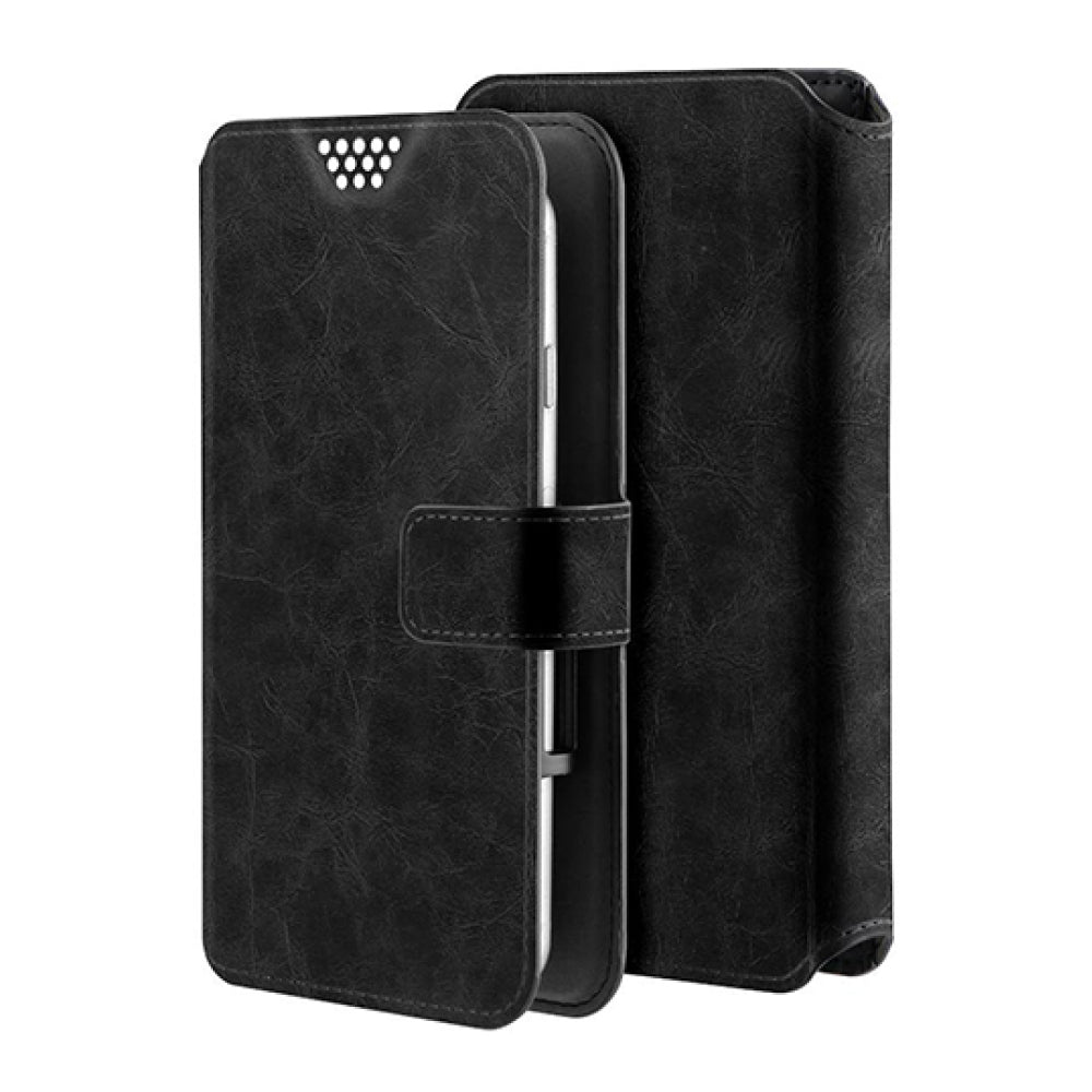 Funda tipo billetera extragrande universal Prodigee para teléfonos inteligentes de 6,5” a 6,7” - Negro