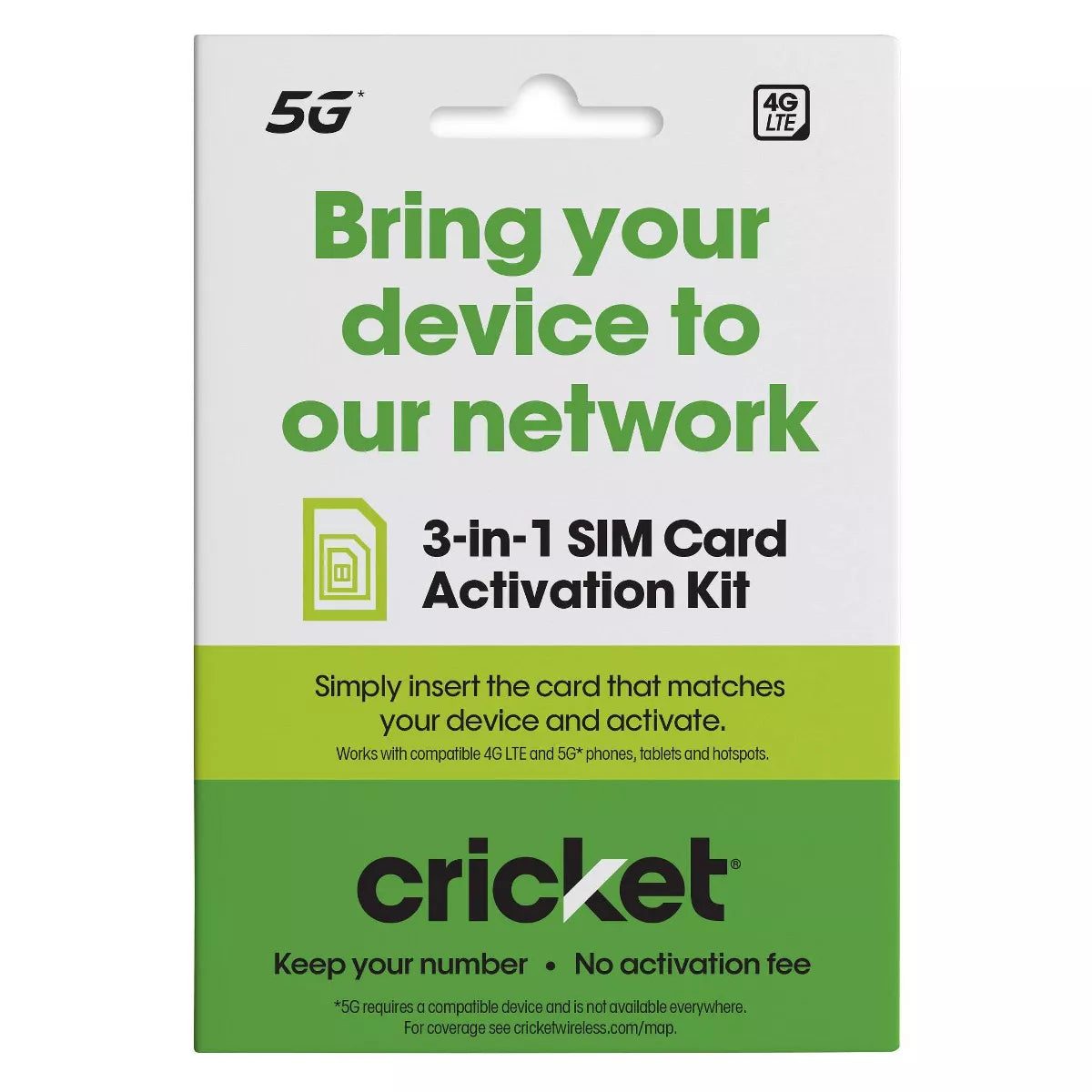 Kit de tarjeta SIM Cricket 5G