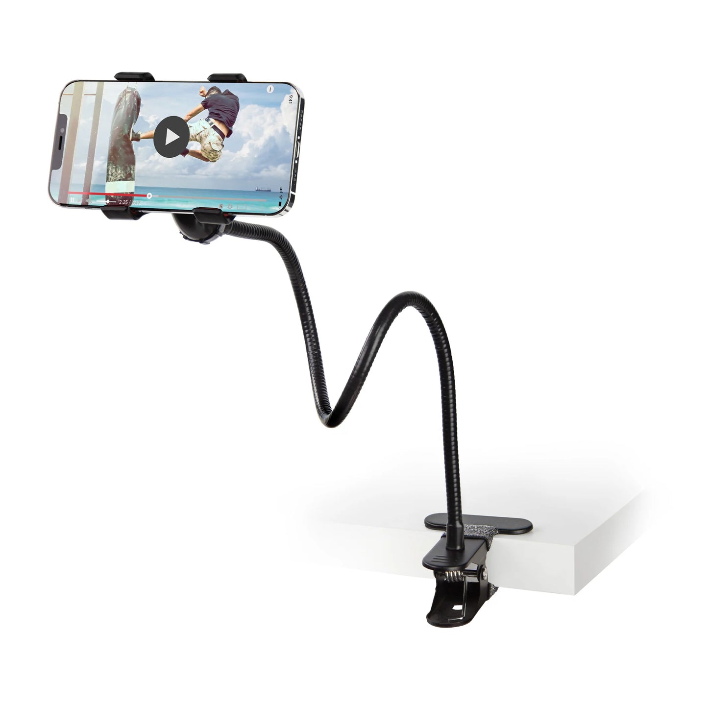 HyperGear ClipGrip Flexible Hands-Free Phone Mount - Black