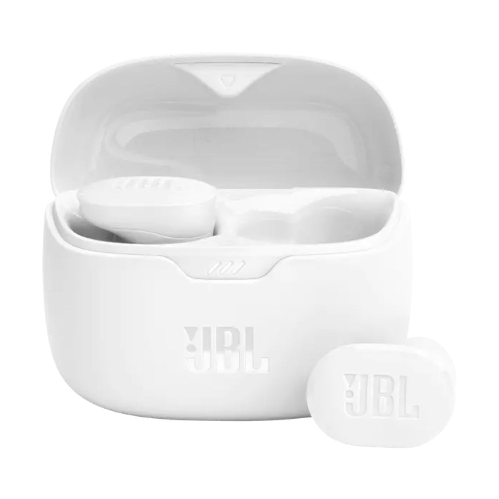 Auriculares con cancelación de ruido JBL Tune Buds, color blanco