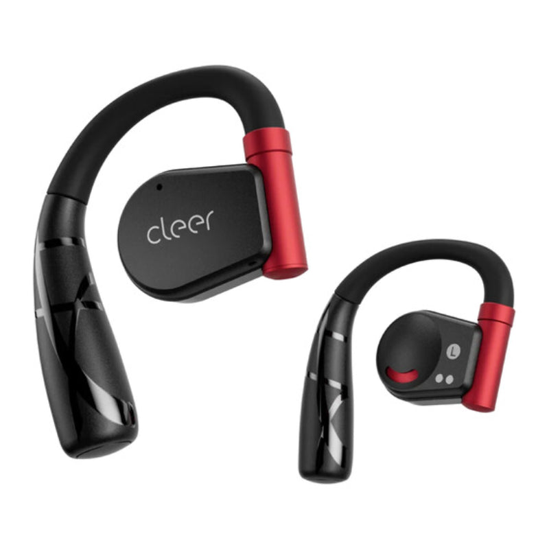 Cleer Arc II Sport True Wireless Open-the-Ear Earbuds - Red/Black