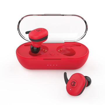 HyperGear 15633 Active True Wireless In-the-Ear Earbuds - Red