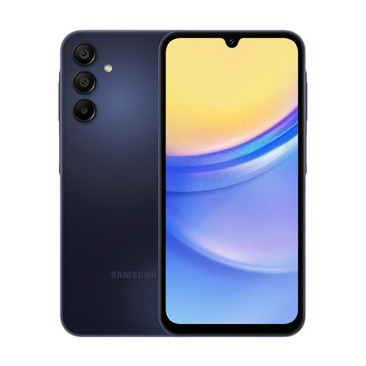 Teléfono inteligente Samsung Galaxy A15 5G de 128 GB, color azul y negro