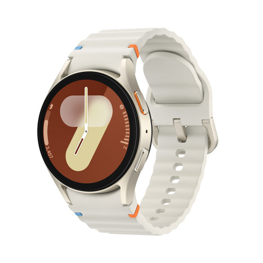 Reloj inteligente Samsung Galaxy Watch7 de 40 mm con caja de aluminio y correa color crema - Bluetooth