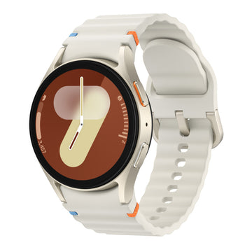 Samsung Galaxy Watch7 40mm Aluminum Case Smartwatch with Cream Band - LTE