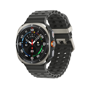 Samsung Galaxy Ultra Watch Titanium Silver Case Smartwatch with Gray Band - LTE