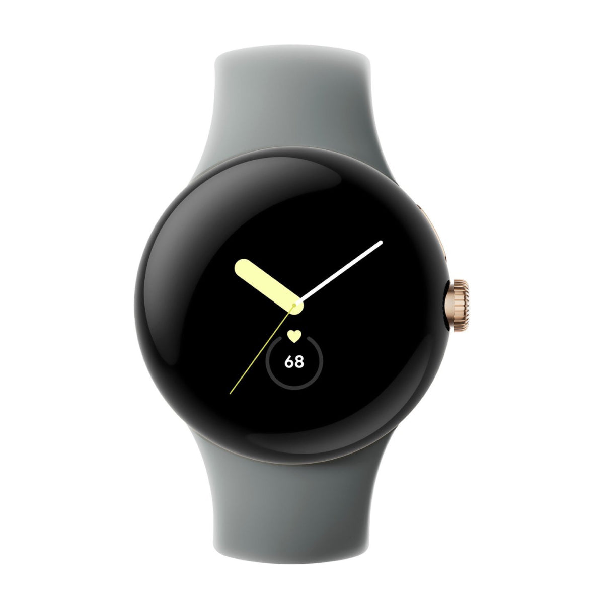 Reloj inteligente unisex Google Pixel de 41 mm con caja de acero inoxidable dorado y correa activa Hazel - GPS 