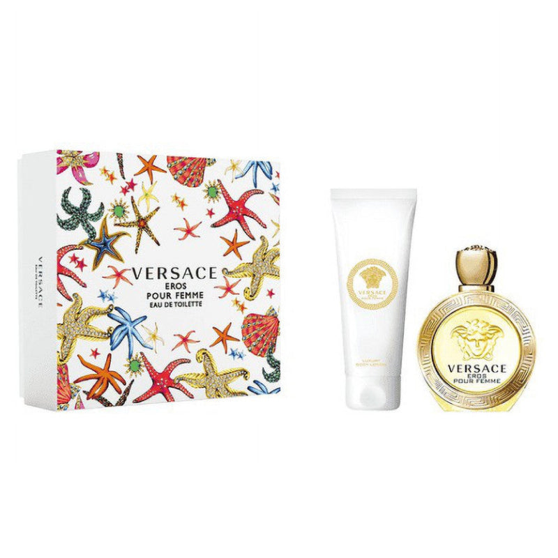 Versace Eros Pour Femme Set de regalo de eau de toilette en spray de 2 piezas