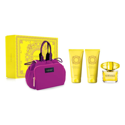 Set de regalo de 4 piezas de eau de toilette en spray para mujer Yellow Diamond de Versace