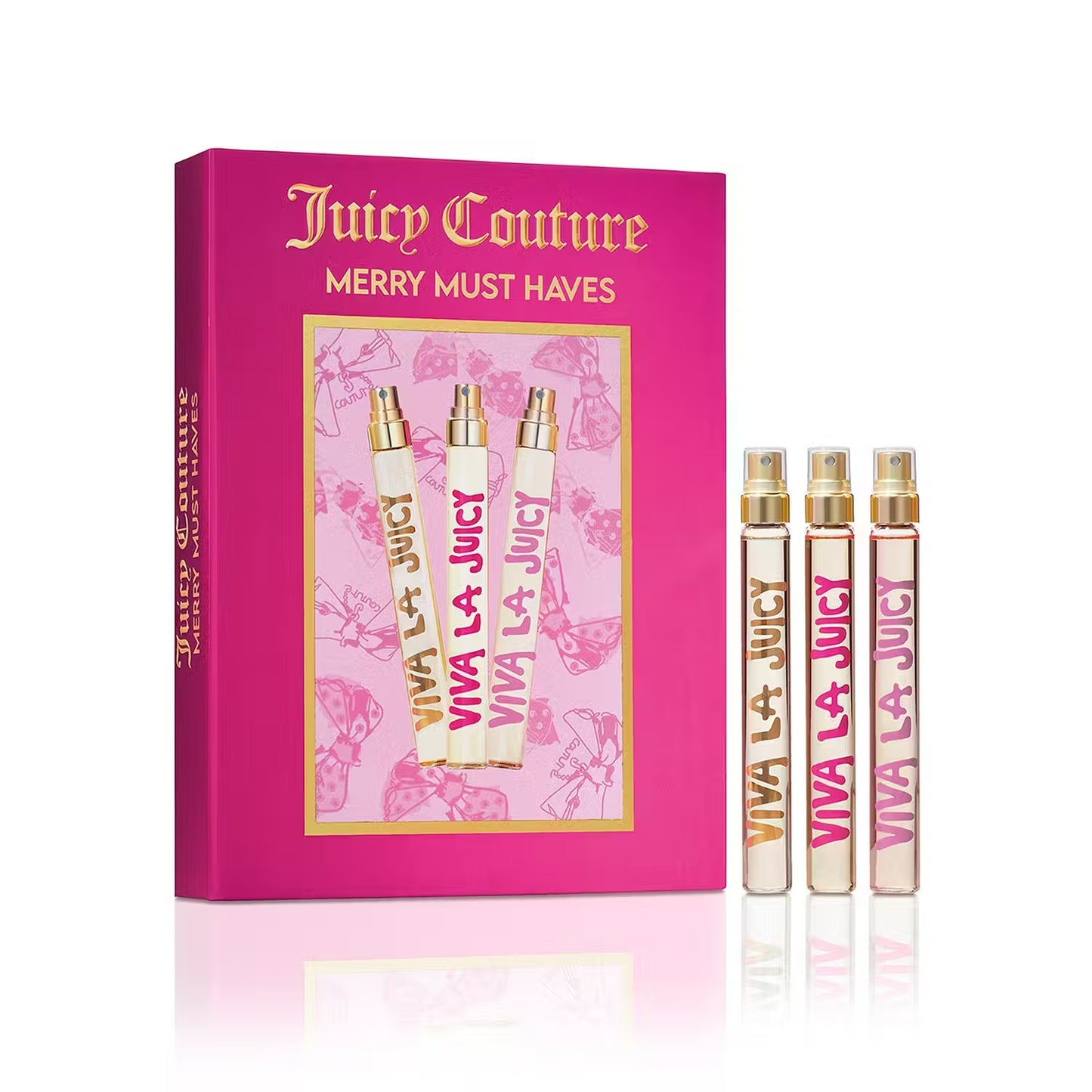 Juicy Couture Merry Must Haves 3-Piece Eau de Parfum Travel Spray Gift Set