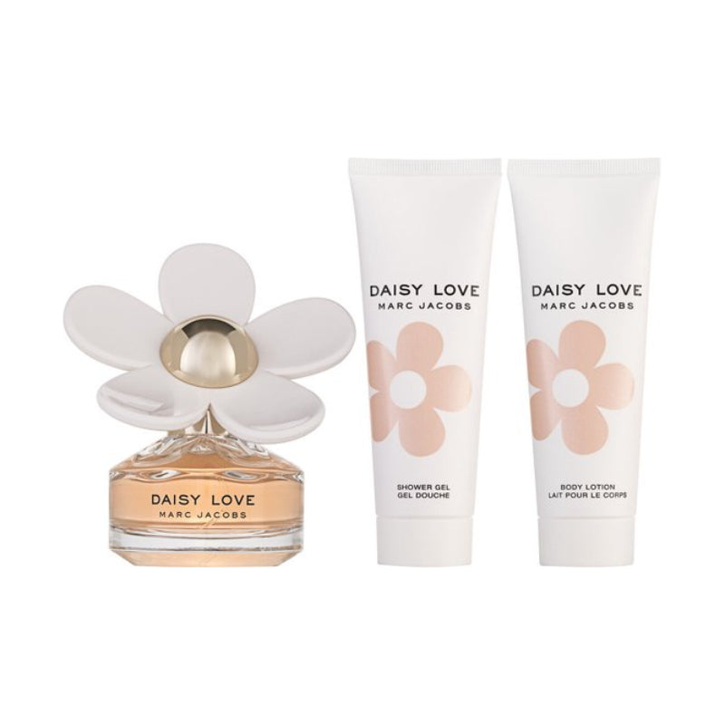 Marc Jacobs Daisy Love - Set de regalo floral de 3 piezas de eau de toilette para mujer