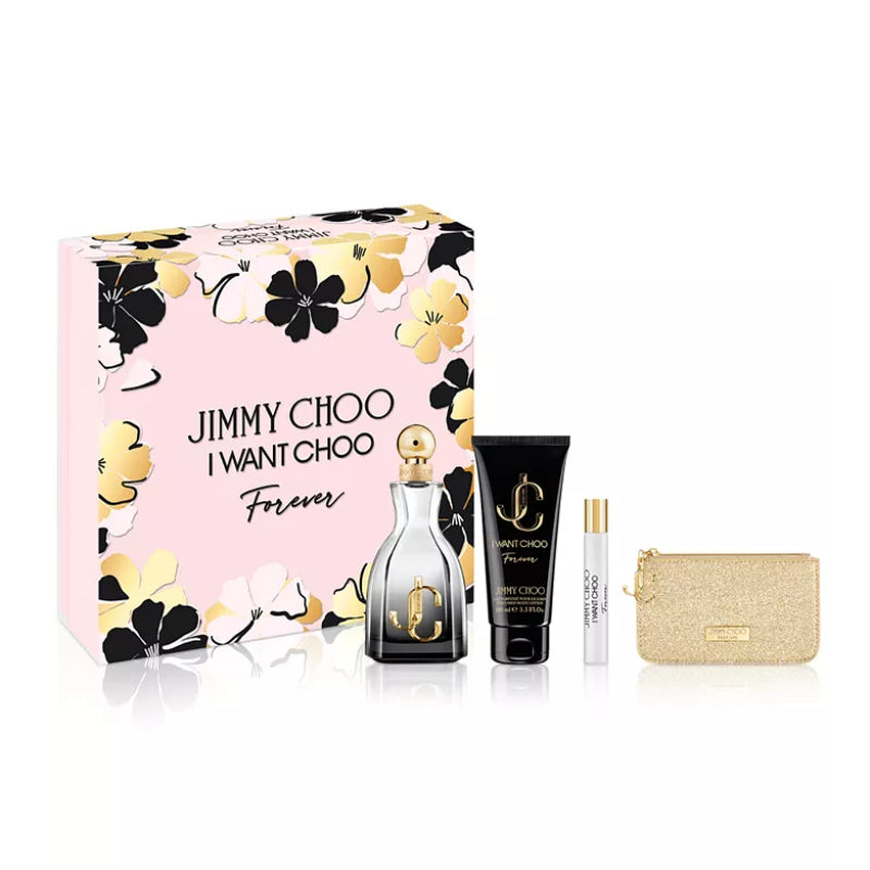 Estuche de regalo de 4 piezas de eau de parfum para mujer I Want Choo de Jimmy Choo