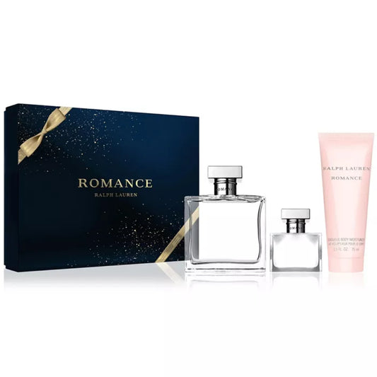 Set de regalo de 3 piezas de perfumes Romance para mujer de Ralph Lauren