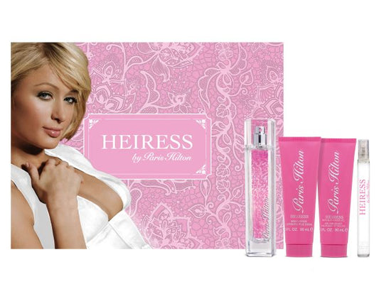 Set de regalo de 4 piezas de Eau de Parfum para mujer Heiress de Paris Hilton