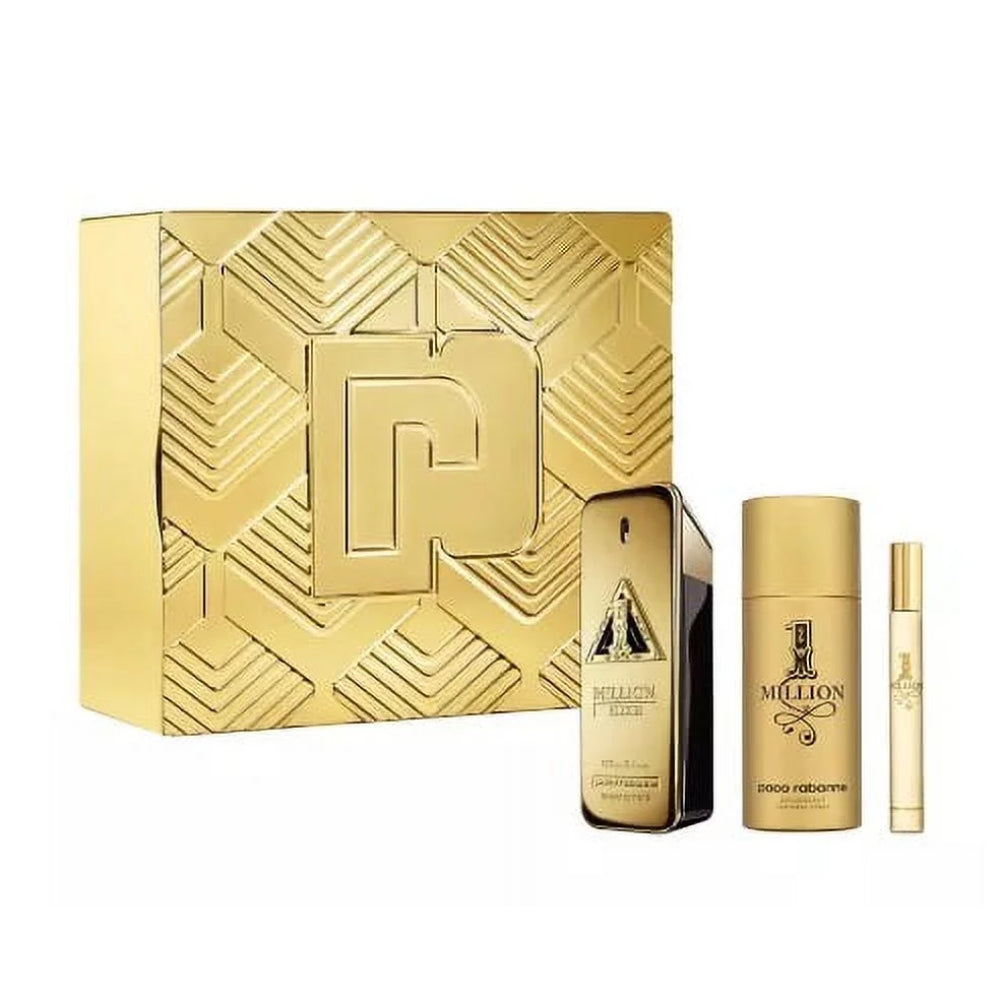 Paco Rabanne 1 Million Elixir Parfum Intense Men's 3-Piece Gift Set