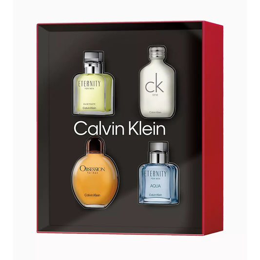 Calvin Klein Men's 4-Piece Fragrance Coffret Gift Set