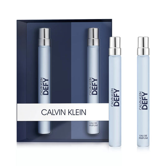 Set de regalo de 2 piezas de perfume en spray de viaje para hombre Defy de Calvin Klein