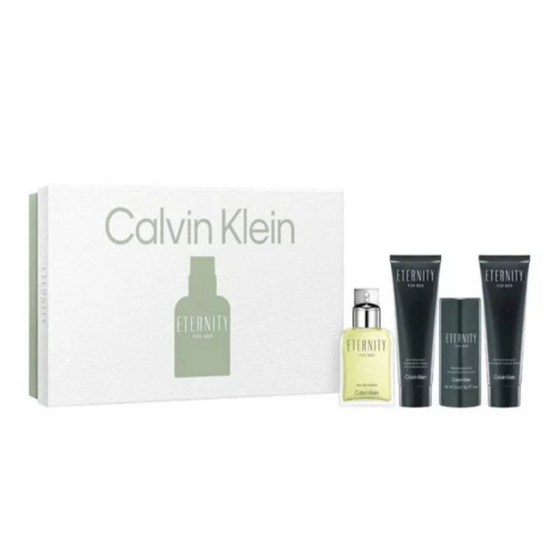 Set de regalo de 4 piezas de Eau de Toilette para hombre Eternity de Calvin Klein