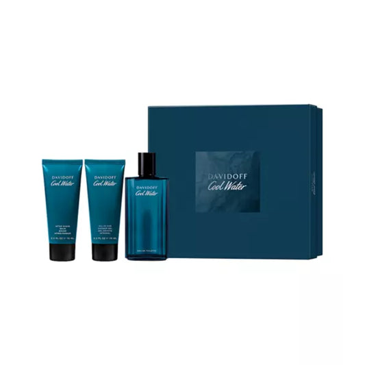 Set de regalo festivo de 3 piezas de Eau de Toilette Cool Water para hombre de Davidoff