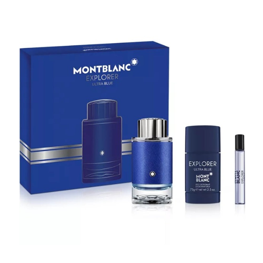 Montblanc Explorer Ultra Blue Eau de Parfum 3-Piece Gift Set