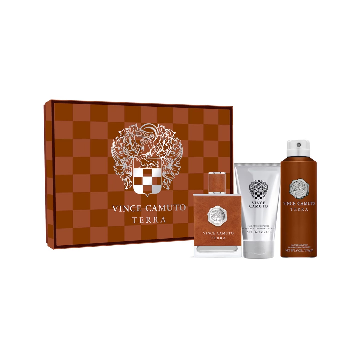 Vince Camuto Terra Set de regalo de eau de toilette de 3 piezas para hombre