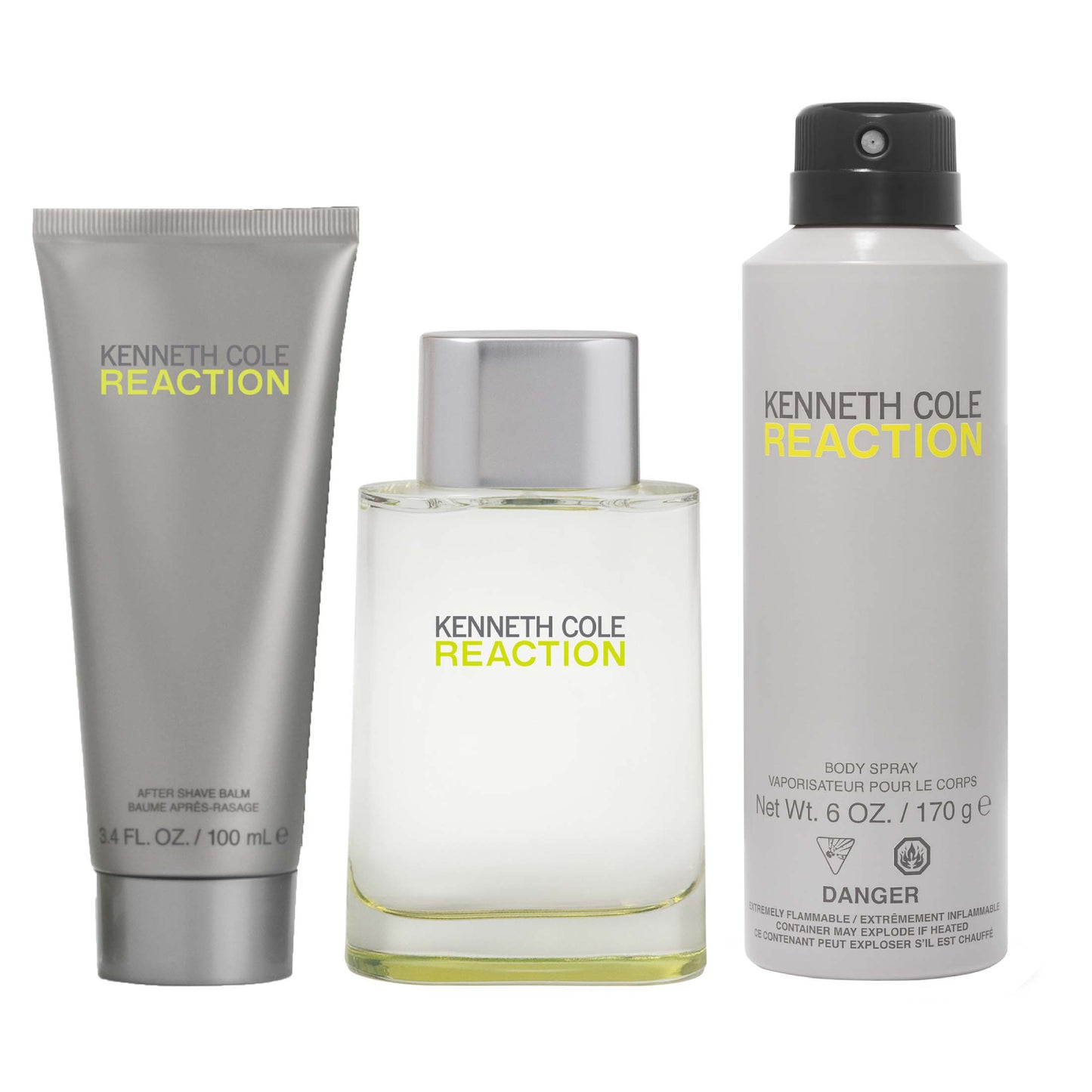 Kenneth Cole Reaction Cologne - Set de regalo de 3 piezas para hombre