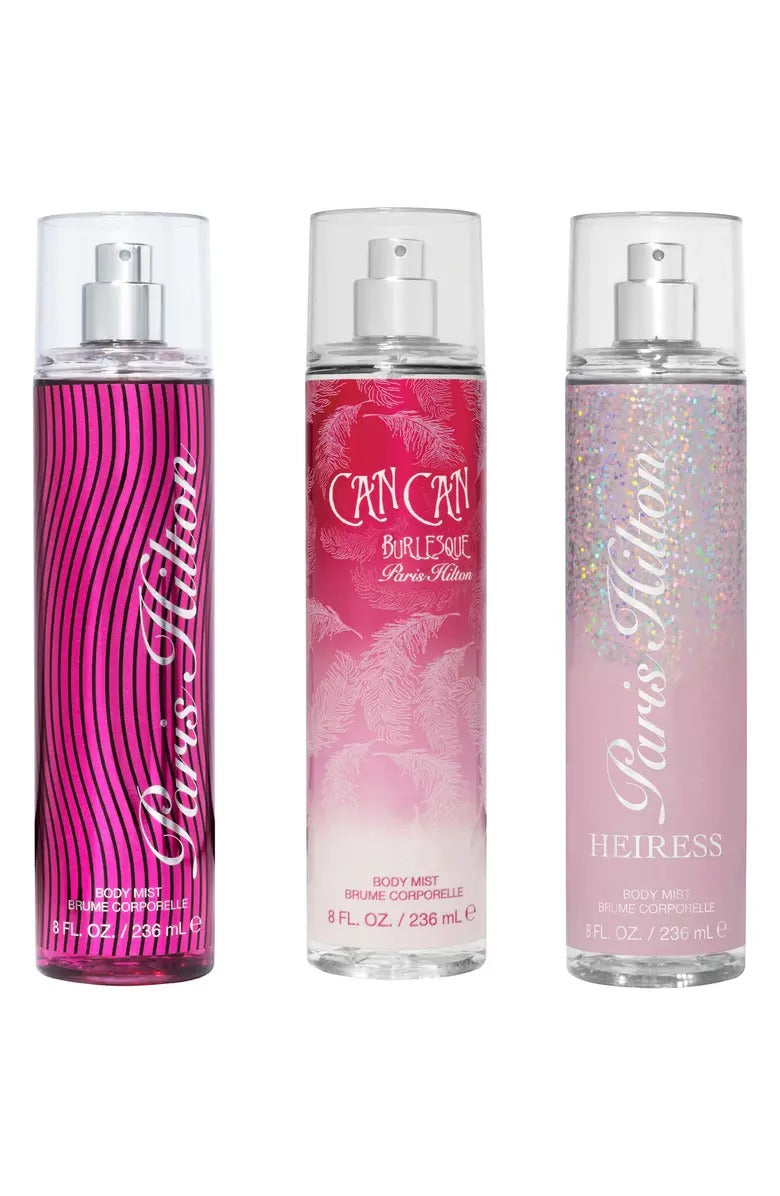 Set de regalo de 3 piezas de fragancia en spray de Paris Hilton