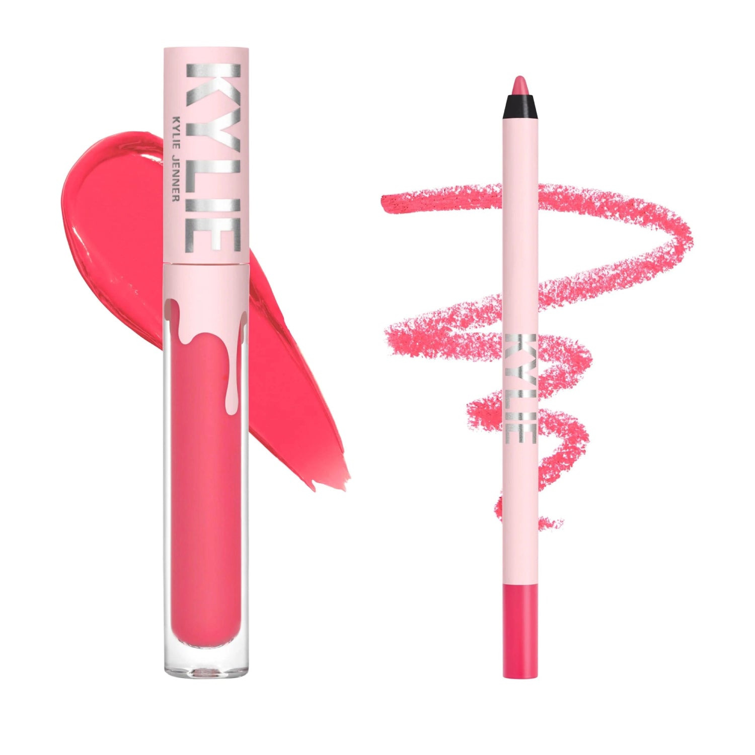 Kylie Cosmetics 0.039 oz. Matte 203 Party Girl Velvet Lip Kit– Curacao