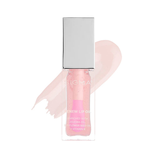 Aceite para labios Sigma Beauty Renew - Hush (brillo rosa transparente)